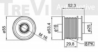TREVI AUTOMOTIVE ap1091 -  Механизм свободного хода генератора